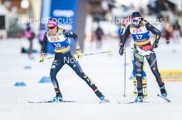 21.01.2023, Livigno, Italy (ITA): Sofie Krehl (GER), Nicole Monsorno (ITA), (l-r)  - FIS world cup cross-country, individual sprint, Livigno (ITA). www.nordicfocus.com. © Modica/NordicFocus. Every downloaded picture is fee-liable.