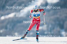 22.01.2023, Livigno, Italy (ITA): Maria Hartz Melling (NOR) - FIS world cup cross-country, team sprint, Livigno (ITA). www.nordicfocus.com. © Modica/NordicFocus. Every downloaded picture is fee-liable.