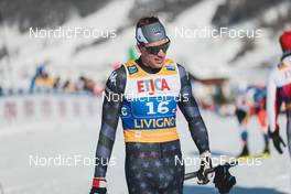 22.01.2023, Livigno, Italy (ITA): Kevin Bolger (USA) - FIS world cup cross-country, team sprint, Livigno (ITA). www.nordicfocus.com. © Modica/NordicFocus. Every downloaded picture is fee-liable.