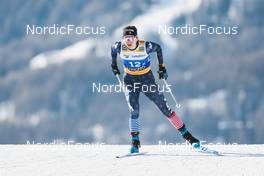 22.01.2023, Livigno, Italy (ITA): Alayna Sonnesyn (USA) - FIS world cup cross-country, team sprint, Livigno (ITA). www.nordicfocus.com. © Modica/NordicFocus. Every downloaded picture is fee-liable.