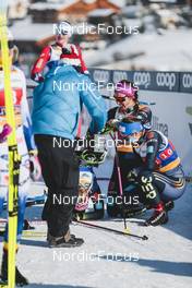 22.01.2023, Livigno, Italy (ITA): Laura Gimmler (GER), Sofie Krehl (GER), Alexandra Danner (GER), (l-r)  - FIS world cup cross-country, team sprint, Livigno (ITA). www.nordicfocus.com. © Modica/NordicFocus. Every downloaded picture is fee-liable.