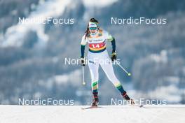 22.01.2023, Livigno, Italy (ITA): Eduarda Ribera (BRA) - FIS world cup cross-country, team sprint, Livigno (ITA). www.nordicfocus.com. © Modica/NordicFocus. Every downloaded picture is fee-liable.