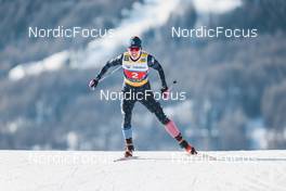 22.01.2023, Livigno, Italy (ITA): Rosie Brennan (USA) - FIS world cup cross-country, team sprint, Livigno (ITA). www.nordicfocus.com. © Modica/NordicFocus. Every downloaded picture is fee-liable.