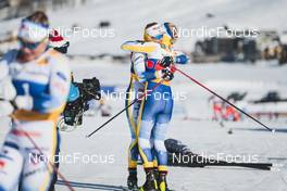 22.01.2023, Livigno, Italy (ITA): Maja Dahlqvist (SWE), Linn Svahn (SWE), (l-r)  - FIS world cup cross-country, team sprint, Livigno (ITA). www.nordicfocus.com. © Modica/NordicFocus. Every downloaded picture is fee-liable.