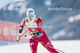22.01.2023, Livigno, Italy (ITA): Julie Myhre (NOR) - FIS world cup cross-country, team sprint, Livigno (ITA). www.nordicfocus.com. © Modica/NordicFocus. Every downloaded picture is fee-liable.
