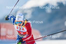 22.01.2023, Livigno, Italy (ITA): Jules Chappaz (FRA) - FIS world cup cross-country, team sprint, Livigno (ITA). www.nordicfocus.com. © Modica/NordicFocus. Every downloaded picture is fee-liable.