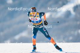 22.01.2023, Livigno, Italy (ITA): James Clugnet (GBR) - FIS world cup cross-country, team sprint, Livigno (ITA). www.nordicfocus.com. © Modica/NordicFocus. Every downloaded picture is fee-liable.