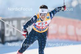 22.01.2023, Livigno, Italy (ITA): Will Koch (USA) - FIS world cup cross-country, team sprint, Livigno (ITA). www.nordicfocus.com. © Modica/NordicFocus. Every downloaded picture is fee-liable.
