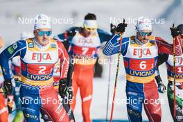 22.01.2023, Livigno, Italy (ITA): Jules Chappaz (FRA), Renaud Jay (FRA), (l-r)  - FIS world cup cross-country, team sprint, Livigno (ITA). www.nordicfocus.com. © Modica/NordicFocus. Every downloaded picture is fee-liable.
