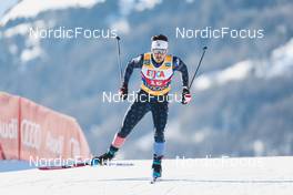 22.01.2023, Livigno, Italy (ITA): Will Koch (USA) - FIS world cup cross-country, team sprint, Livigno (ITA). www.nordicfocus.com. © Modica/NordicFocus. Every downloaded picture is fee-liable.
