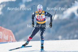 22.01.2023, Livigno, Italy (ITA): Adam Witkowski (USA) - FIS world cup cross-country, team sprint, Livigno (ITA). www.nordicfocus.com. © Modica/NordicFocus. Every downloaded picture is fee-liable.