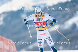 22.01.2023, Livigno, Italy (ITA): Marcus Grate (SWE) - FIS world cup cross-country, team sprint, Livigno (ITA). www.nordicfocus.com. © Modica/NordicFocus. Every downloaded picture is fee-liable.
