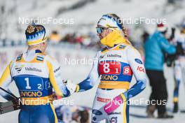 22.01.2023, Livigno, Italy (ITA): Jonna Sundling (SWE), Linn Svahn (SWE), (l-r)  - FIS world cup cross-country, team sprint, Livigno (ITA). www.nordicfocus.com. © Modica/NordicFocus. Every downloaded picture is fee-liable.