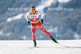 22.01.2023, Livigno, Italy (ITA): Janik Riebli (SUI) - FIS world cup cross-country, team sprint, Livigno (ITA). www.nordicfocus.com. © Modica/NordicFocus. Every downloaded picture is fee-liable.