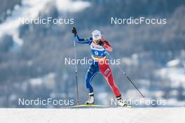 22.01.2023, Livigno, Italy (ITA): Lena Quintin (FRA) - FIS world cup cross-country, team sprint, Livigno (ITA). www.nordicfocus.com. © Modica/NordicFocus. Every downloaded picture is fee-liable.