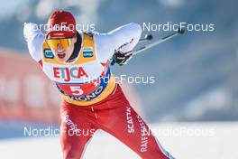 22.01.2023, Livigno, Italy (ITA): Janik Riebli (SUI) - FIS world cup cross-country, team sprint, Livigno (ITA). www.nordicfocus.com. © Modica/NordicFocus. Every downloaded picture is fee-liable.