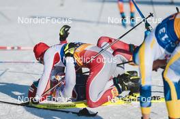 22.01.2023, Livigno, Italy (ITA): Valerio Grond (SUI), Roman Furger (SUI), (l-r)  - FIS world cup cross-country, team sprint, Livigno (ITA). www.nordicfocus.com. © Modica/NordicFocus. Every downloaded picture is fee-liable.