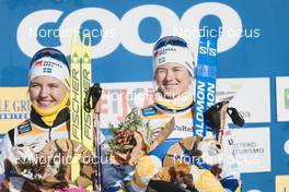 22.01.2023, Livigno, Italy (ITA): Linn Svahn (SWE), Maja Dahlqvist (SWE), (l-r)  - FIS world cup cross-country, team sprint, Livigno (ITA). www.nordicfocus.com. © Modica/NordicFocus. Every downloaded picture is fee-liable.