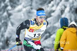 27.01.2023, Les Rousses, France (FRA): Paolo Ventura (ITA) - FIS world cup cross-country, 10km, Les Rousses (FRA). www.nordicfocus.com. © Authamayou/NordicFocus. Every downloaded picture is fee-liable.