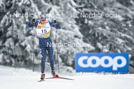 27.01.2023, Les Rousses, France (FRA): Zak Ketterson (USA) - FIS world cup cross-country, 10km, Les Rousses (FRA). www.nordicfocus.com. © Authamayou/NordicFocus. Every downloaded picture is fee-liable.