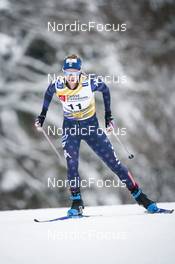 27.01.2023, Les Rousses, France (FRA): Jessie Diggins (USA) - FIS world cup cross-country, 10km, Les Rousses (FRA). www.nordicfocus.com. © Thibaut/NordicFocus. Every downloaded picture is fee-liable.