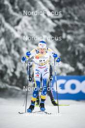 27.01.2023, Les Rousses, France (FRA): Jonas Eriksson (SWE) - FIS world cup cross-country, 10km, Les Rousses (FRA). www.nordicfocus.com. © Authamayou/NordicFocus. Every downloaded picture is fee-liable.