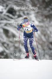 27.01.2023, Les Rousses, France (FRA): Sarah Goble (USA) - FIS world cup cross-country, 10km, Les Rousses (FRA). www.nordicfocus.com. © Thibaut/NordicFocus. Every downloaded picture is fee-liable.