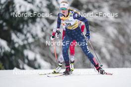 27.01.2023, Les Rousses, France (FRA): Hailey Swirbul (USA) - FIS world cup cross-country, 10km, Les Rousses (FRA). www.nordicfocus.com. © Thibaut/NordicFocus. Every downloaded picture is fee-liable.