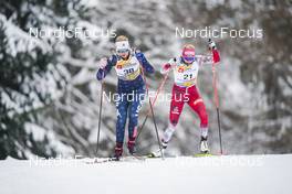 27.01.2023, Les Rousses, France (FRA): Hailey Swirbul (USA) - FIS world cup cross-country, 10km, Les Rousses (FRA). www.nordicfocus.com. © Thibaut/NordicFocus. Every downloaded picture is fee-liable.