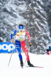 27.01.2023, Les Rousses, France (FRA): Hugo Lapalus (FRA) - FIS world cup cross-country, 10km, Les Rousses (FRA). www.nordicfocus.com. © Authamayou/NordicFocus. Every downloaded picture is fee-liable.