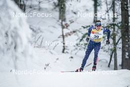 27.01.2023, Les Rousses, France (FRA): Scott Patterson (USA) - FIS world cup cross-country, 10km, Les Rousses (FRA). www.nordicfocus.com. © Thibaut/NordicFocus. Every downloaded picture is fee-liable.