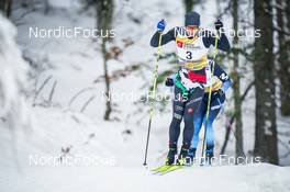 27.01.2023, Les Rousses, France (FRA): Davide Graz (ITA) - FIS world cup cross-country, 10km, Les Rousses (FRA). www.nordicfocus.com. © Thibaut/NordicFocus. Every downloaded picture is fee-liable.