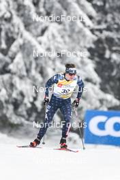 27.01.2023, Les Rousses, France (FRA): Scott Patterson (USA) - FIS world cup cross-country, 10km, Les Rousses (FRA). www.nordicfocus.com. © Authamayou/NordicFocus. Every downloaded picture is fee-liable.