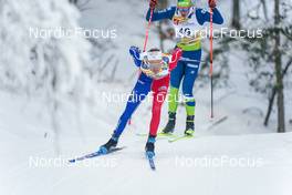 27.01.2023, Les Rousses, France (FRA): Mathieu Goalabre (FRA) - FIS world cup cross-country, 10km, Les Rousses (FRA). www.nordicfocus.com. © Thibaut/NordicFocus. Every downloaded picture is fee-liable.