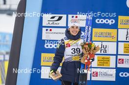 27.01.2023, Les Rousses, France (FRA): Delphine Claudel (FRA) - FIS world cup cross-country, 10km, Les Rousses (FRA). www.nordicfocus.com. © Thibaut/NordicFocus. Every downloaded picture is fee-liable.