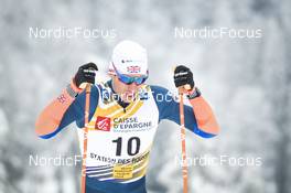 27.01.2023, Les Rousses, France (FRA): Andrew Young (GBR) - FIS world cup cross-country, 10km, Les Rousses (FRA). www.nordicfocus.com. © Authamayou/NordicFocus. Every downloaded picture is fee-liable.
