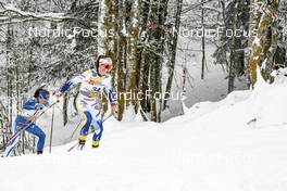 27.01.2023, Les Rousses, France (FRA): Krista Parmakoski (FIN), Moa Lundgren (SWE), (l-r)  - FIS world cup cross-country, 10km, Les Rousses (FRA). www.nordicfocus.com. © Authamayou/NordicFocus. Every downloaded picture is fee-liable.