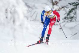 27.01.2023, Les Rousses, France (FRA): Victor Lovera (FRA) - FIS world cup cross-country, 10km, Les Rousses (FRA). www.nordicfocus.com. © Thibaut/NordicFocus. Every downloaded picture is fee-liable.