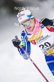27.01.2023, Les Rousses, France (FRA): Coralie Bentz (FRA) - FIS world cup cross-country, 10km, Les Rousses (FRA). www.nordicfocus.com. © Thibaut/NordicFocus. Every downloaded picture is fee-liable.
