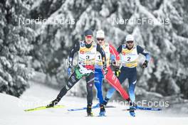 27.01.2023, Les Rousses, France (FRA): Davide Graz (ITA), Simon Vuillet (FRA), Imanol Rojo (ESP), (l-r)  - FIS world cup cross-country, 10km, Les Rousses (FRA). www.nordicfocus.com. © Authamayou/NordicFocus. Every downloaded picture is fee-liable.