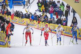 28.01.2023, Les Rousses, France (FRA): Desiree Steiner (SUI), Mathilde Myhrvold (NOR), Moa Lundgren (SWE), Anne Kyllonen (FIN), (l-r)  - FIS world cup cross-country, individual sprint, Les Rousses (FRA). www.nordicfocus.com. © Thibaut/NordicFocus. Every downloaded picture is fee-liable.