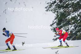 28.01.2023, Les Rousses, France (FRA): Ondrej Cerny (CZE), Even Northug (NOR), (l-r)  - FIS world cup cross-country, individual sprint, Les Rousses (FRA). www.nordicfocus.com. © Thibaut/NordicFocus. Every downloaded picture is fee-liable.