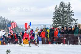 28.01.2023, Les Rousses, France (FRA): Kristine Stavaas Skistad (NOR), Jonna Sundling (SWE), (l-r)  - FIS world cup cross-country, individual sprint, Les Rousses (FRA). www.nordicfocus.com. © Authamayou/NordicFocus. Every downloaded picture is fee-liable.