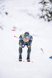 28.01.2023, Les Rousses, France (FRA): Mikael Abram (ITA) - FIS world cup cross-country, individual sprint, Les Rousses (FRA). www.nordicfocus.com. © Authamayou/NordicFocus. Every downloaded picture is fee-liable.