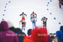 28.01.2023, Les Rousses, France (FRA): Michal Novak (CZE), Antoine Cyr (CAN), Paal Golberg (NOR), Niilo Moilanen (FIN), Federico Pellegrino (ITA), (l-r)  - FIS world cup cross-country, individual sprint, Les Rousses (FRA). www.nordicfocus.com. © Thibaut/NordicFocus. Every downloaded picture is fee-liable.
