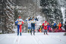 28.01.2023, Les Rousses, France (FRA): Jules Chappaz (FRA), Ben Ogden (USA), (l-r)  - FIS world cup cross-country, individual sprint, Les Rousses (FRA). www.nordicfocus.com. © Authamayou/NordicFocus. Every downloaded picture is fee-liable.