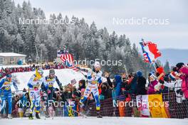28.01.2023, Les Rousses, France (FRA): Linn Svahn (SWE), Emma Ribom (SWE), (l-r)  - FIS world cup cross-country, individual sprint, Les Rousses (FRA). www.nordicfocus.com. © Authamayou/NordicFocus. Every downloaded picture is fee-liable.