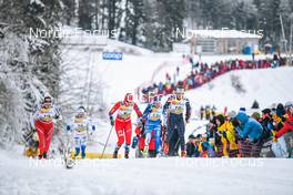 28.01.2023, Les Rousses, France (FRA): Desiree Steiner (SUI), Mathilde Myhrvold (NOR), Julia Kern (USA), (l-r)  - FIS world cup cross-country, individual sprint, Les Rousses (FRA). www.nordicfocus.com. © Authamayou/NordicFocus. Every downloaded picture is fee-liable.
