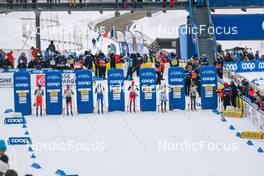 28.01.2023, Les Rousses, France (FRA): Michal Novak (CZE), Antoine Cyr (CAN), Niilo Moilanen (FIN), Paal Golberg (NOR), Oskar Svensson (SWE), Federico Pellegrino (ITA), (l-r)  - FIS world cup cross-country, individual sprint, Les Rousses (FRA). www.nordicfocus.com. © Authamayou/NordicFocus. Every downloaded picture is fee-liable.