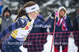 28.01.2023, Les Rousses, France (FRA): Rosie Brennan (USA) - FIS world cup cross-country, individual sprint, Les Rousses (FRA). www.nordicfocus.com. © Thibaut/NordicFocus. Every downloaded picture is fee-liable.
